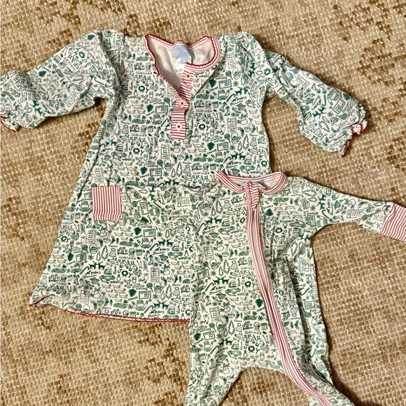 Green and Red match Christmas Pajamas - Picture 1 of 3